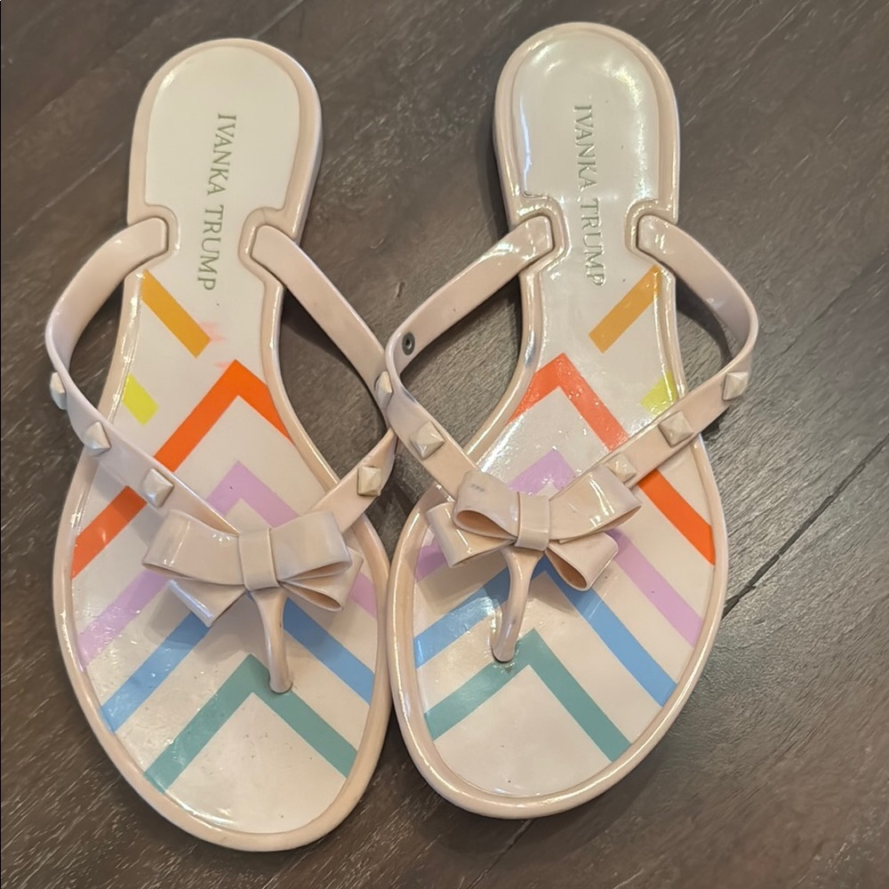Ivanka Trump Chevron Pattern Sandals